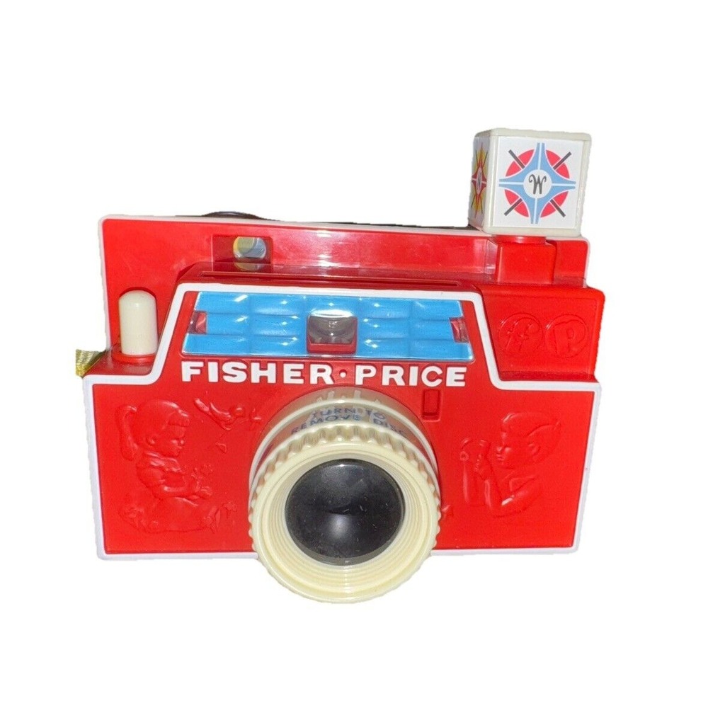 Vintage 1968 Fisher Price Changeable Picture Disc Camera Red